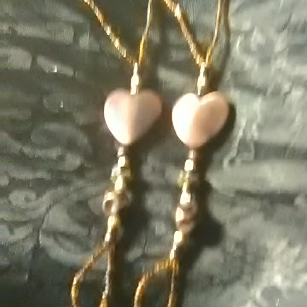 Ankle toe bracelets beaded with heart beads